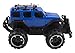 RC Truck Jeep Big Wheel Monster Remote Control Car with LED Headlights Ready to Run Includes Rechargeable Battery 1:16 Size Off-Road Beast Buggy Toy