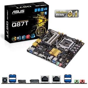 Asus Q87T/CSM Motherboard - mini ITX - LGA1150 Socket - Q87 - USB 3.0 - Gigabit LAN - onboard graphics (CPU required) - HD Audio (8-channel)