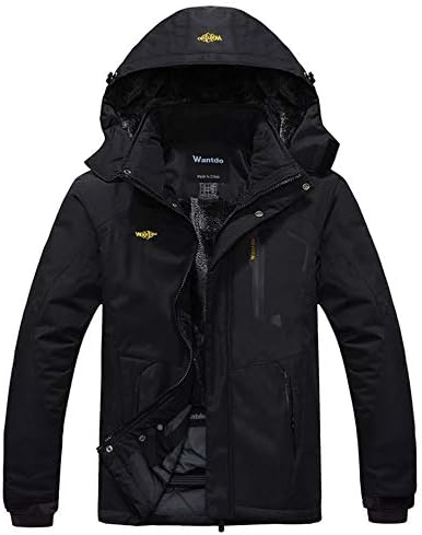 Windproof Ski Jacket US 2XL Black 2XL 