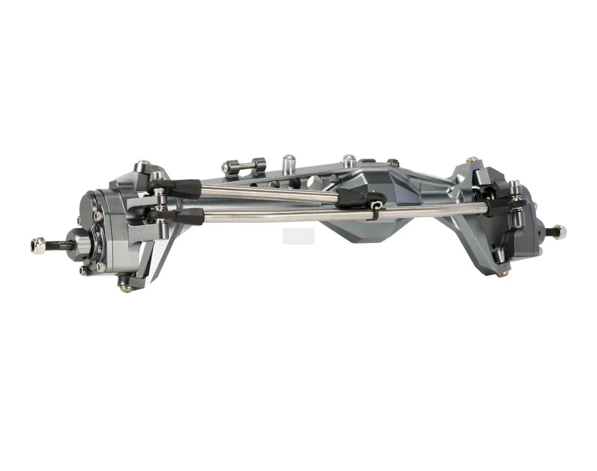 Photo 1 of 1/10 UTB10 Capra 1.9 Axle,Aluminum Offset F9 Portal Axle with Adjustable Upper Link Mount Constant Velocity Driveshift for 1/10 RC AXIAL Crawler (Gray Front Axle)