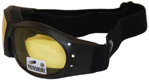 Global Vision Eliminator Motorcycle Goggles (Black Frame/Yellow-Smoke Lens)