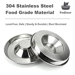 Podinor Stainless Steel Puppy Dog Bowls, Pets