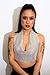 Silver Sequin Crop Top for Women | Shiny Rhinestone Mesh Crop Top | Stylish Nightclub, Party, Dinner & Evening Outfit