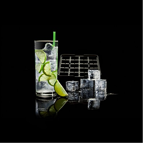 Lurch ICE FORMER Premium Eisbereiter aus Silikon mit Deckel für 20 Eiswürfel in der Größe 3cm, Schwarz, Würfel – Bild 5