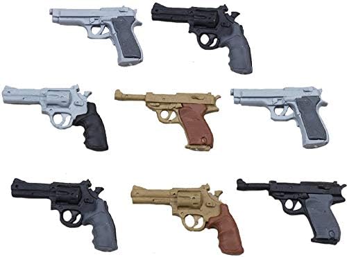 KASTLEE Creative 3D Stationery Eraser Mini Cute Pistol Pattern for Boys and Girls Prize Party Favors Gift Educational Toys. 8 Pieces