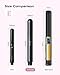 KIPOZI 9/10 Inch Small Flat Iron for Short Hair, Mini Hair Straightener, Lightweight & Portable Mini Flat Iron, Dual Voltage Travel Flat Iron (Black)