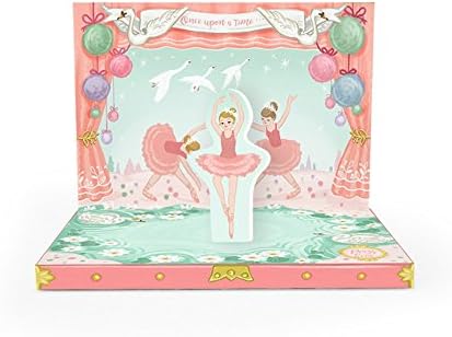 My Design Co.Music Box Card 3D Pop Out, 6 x 4.75-Inches, Ballerina Dream