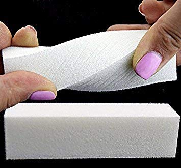 10PCS White Sponge Nail Buffer 4-Ways Nail Sanding Block Grit Tool Professional Salon Fingernail Manicure Pedicure Kit Pretty Manicure for Natural Gel Acrylic Fake Nails