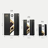 nu: Kraft Black Stitched Spine A5 Notebook 80 Pages FSC 100% Paper view 5