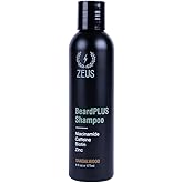 ZEUS BeardPLUS Shampoo for Men, Enhanced Beard Growth & Hair Care Treatment with Biotin & Caffeine to Boost Thickness, Strength, Hydration, and Skin Comfort (Made in USA) 6 oz.