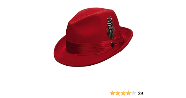 Crush Wool Felt Fedora Hat 