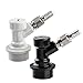 Jansamn Disconnect MFL 1/4 Thread, Ball Lock Keg Fittings, with Hos Coupler, 2 PCS, Gery