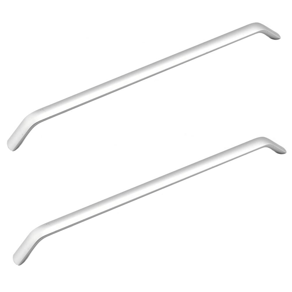 ANSIEDIO 2pcs Silver Cupboard Handles Drawer Handles Kitchen Cabinet Door Handles Aluminum Alloy Bow Pull Handle (Hole Spacing 288 mm)