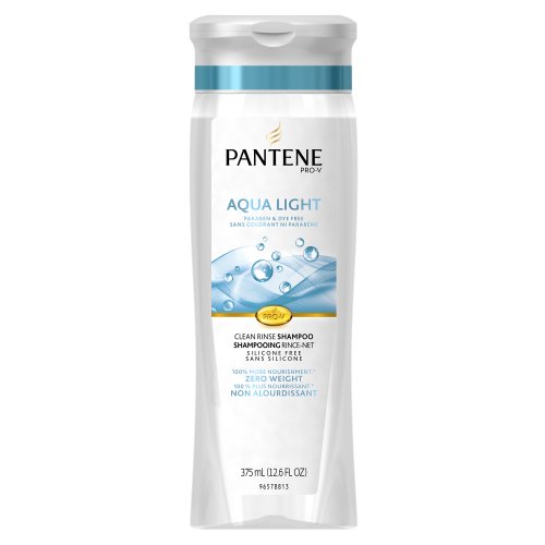 Pantene Pro-V Aqua Light Clean Rinse Shampoo 12.6 Fluid Ounce (Pack of 2) (packaging may vary)