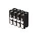 Storacell AA8pkTB by Powerpax AA Battery Caddy, Black, Holds 8 Batteries
