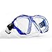 Swimming Mask Goggle UV Protection Anti Leak for Kids Youths Adults Diving Snorkeling Tempered Glass Lens 180° HD View Goggles with Nose Cover