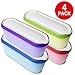 Set of 4, Ice Cream Containers for Homemade Ice Cream - 1.5 Quart Each, Reusable Freezer Storage Containers - Multicolor