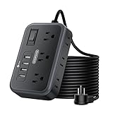 Flat Plug Extension Cord 25 Ft, NTONPOWER 6 Widely