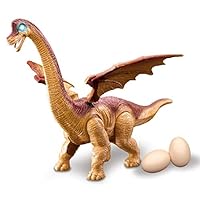 Chi Mercantile Brachiosaurus Toy Flying Egg-Laying Dinosaur with Blazing Light Up Eyes