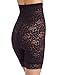 Bali Women's Shapewear Lace 'N Smooth Hi-Waist Thigh Slimmer, Black, Large