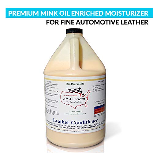 All American Car Care Products Leather Conditioner Premium Mink Oil