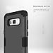 PIXIU Compatible with Samsung Galaxy S8 case, Shockproof Hybrid High Impact Hard Plastic+Soft Silicon Protective case Cover for Galaxy s8 2017 Release Black