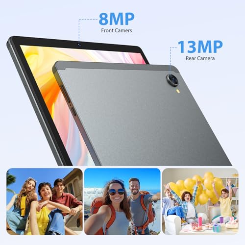 PIXGOOD 2K Android 15 Tablet, 36GB RAM+512GB ROM (2TB TF), 4G LTE + 5G WiFi, Tablet 10.6 Inch, Octa-Core, 2000 x 1200FHD, 8000mAh, 13MP + 8MP, GPS, Tablet with Keyboard (Grey)