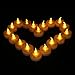 Youngerbaby 24 PCS Battery Operated Tea Lights Flameless Flickering Amber LED Tea Lights for Christmas, Wedding Centerpieces and Thanksgiving Home Decorations , Long Lasting Tealights