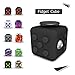 Tepoinn Fidget Attention Cube Relieves Stress and Anxiety Educational Development Toys for Children and Adults, Black