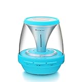 Eachine Vivid Jar Portable Bluetooth Speaker with Lights and FM Radio - Blue