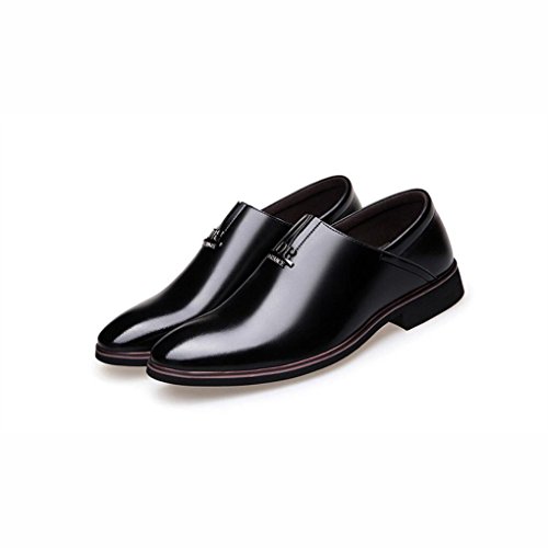 Formal Shoes For Men - Leather Shoes, Best Choice For Wedding And Daily Wear, Soft And Comfortable Flat Casual Business Shoes, Suitable For All Seasons,Black,40