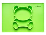 Baby's Choice Silicone Placemat - A Safe Baby Plate For Your Toddler - 100% Food-Grade Silicone BPA Free. With Extra Strong Suction That Fits To Every Highchair Tray,