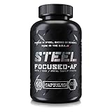 Steel Supplements Focused-AF Limitless Nootropic Brain Function Enhancer Pill with Vitamin B6 & B12 for Increased Mental Clarity & Mood 60 Capsules