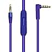 Asobilor Replacement Audio Cable Cord Wire with in-line Microphone and Control for Beats by Dr Dre Handphone Solo, Studio, Pro, Detox, Mixr, Executive, Pill (Purple)