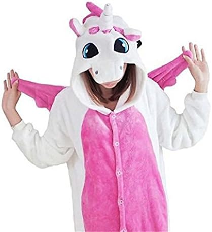 HFY Unisex Adult Unicorn Onesie Kigurumi Pajamas Cosplay Costume Anima (L(Body height:170-178cm))