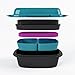 CoolBites Premium Bento Lunch Box - BPA Free Leakproof Multi Compartment Convertible Lunch Container with Built-in Freezable Gel Ice Pack