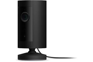 Ring Indoor Cam, Compact Plug-In HD security camera with two-way talk, Works with Alexa - Black
