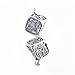 Yumei Jewelry Antique Silver Aromatherapy Diffuser Pendant Cubic Brass Fligree Cage Locket Charms,Pack of 10