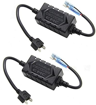 YUMSEEN LED Headlight Canbus Error Anti Flicker Resistor Canceller Decoder (1 Pair)- H1/H3/H7