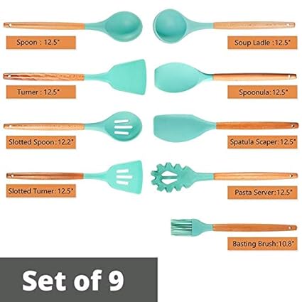 Generic Silicone Cooking Utensils Kitchen Utensil Set 11 Pieces