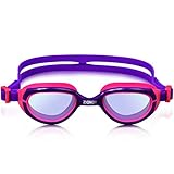 Swim Goggles for Kids, ZIONOR K2 Silicone Swimming Goggle Anti-fog Lens TPR Nose Bridges UV Protection Waterproof Latex-free Comfortable Adjustable Dual Straps for Youth Teenage Boys Girls