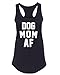 Arm The Animals Women's Dog Mom AF 2.0 Tank Top (Medium, Black)