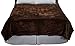 Lavish Home Faux Fur Throw Blanket - Oversized 91x81 Soft Mink-Style, Machine-Washable Bedding - 7.8lb Heavy Throw Blanket for Bed or Sofa (Coffee)