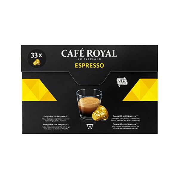 Café Royal Espresso, Kaffee, Röstkaffee, Kaffeekapseln, Nespresso Kompatibel, 132 Kapseln – Bild 3