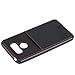 Abacus24-7 LG G6 Case, Bumper Cover with a Card Holder Pocket, Black