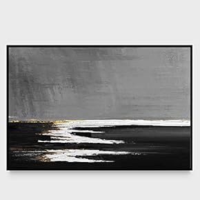 signwin Framed Canvas Wall Art Abstract Seascape Canvas...