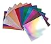 VEENYL SHOP Metallic HTV Stretchable Foil Heat Transfer Vinyl Bundle (A) 10”x12”: 12 Assorted Colors Iron On Vinyl for T-Shirt with Cricut or Heat Press