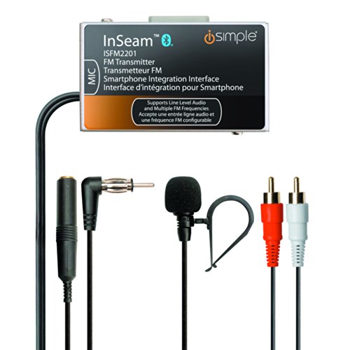 iSimple Hands-Free Calling and Music Streaming Kit with Steering Wheel Control for Smartphones - Frustration-Free Packaging - Black