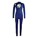 Layatone Neoprene Wetsuit for Kids Boys Girls Back Zipper shorty Child Wetsuits-UV Protection (Blue, 12-13 years old)