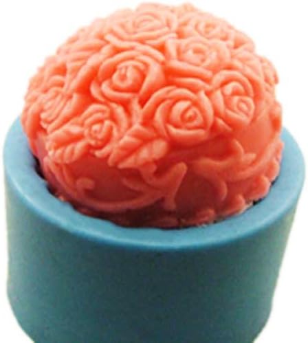 Rose Ball Soap Mould Flexible Silicone Cookie Mold Chocolate Mould